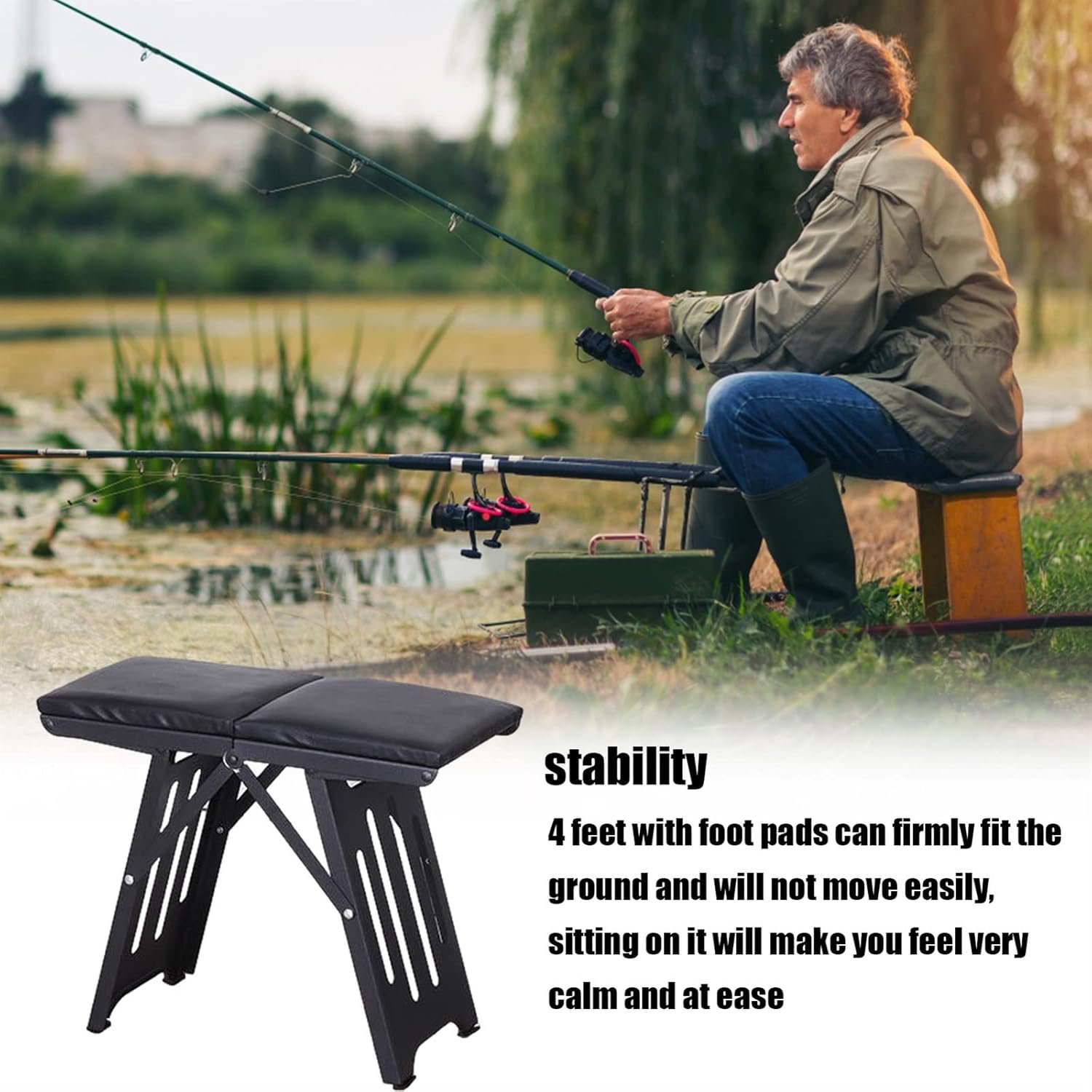 folding stool with cusion folding stool with cusion