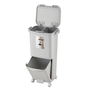 multi tier kitchen trash can 2 layer [ 34 l ]