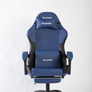 player gaming chair high quality navy blue