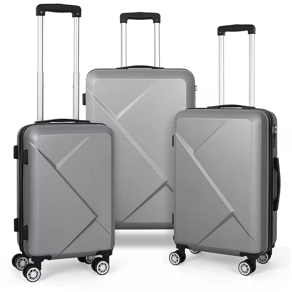 Suitcase Grey 3 pcs Set suitcase grey 3 pcs set