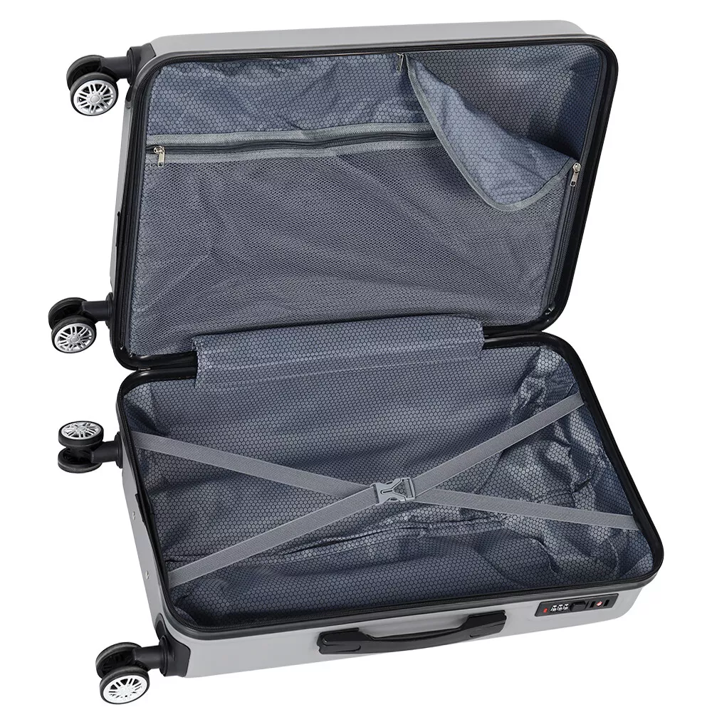 suitcase grey 3 pcs set suitcase grey 3 pcs set