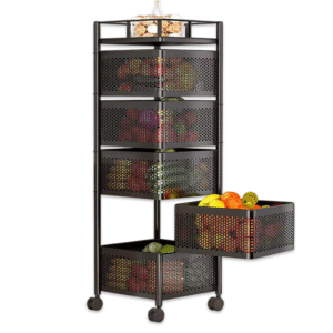 rack square black 5 layer